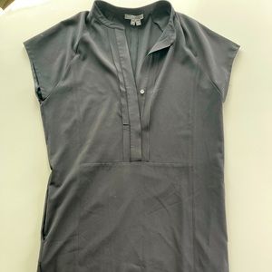 Theory mandarin collar shirt dress